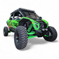 Passenger side view of Kawasaki Teryx H2 Volt front winch bumper showing front-end protection