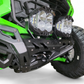 Mild steel and aluminum panel construction detail on Kawasaki Teryx H2 Volt front winch bumper