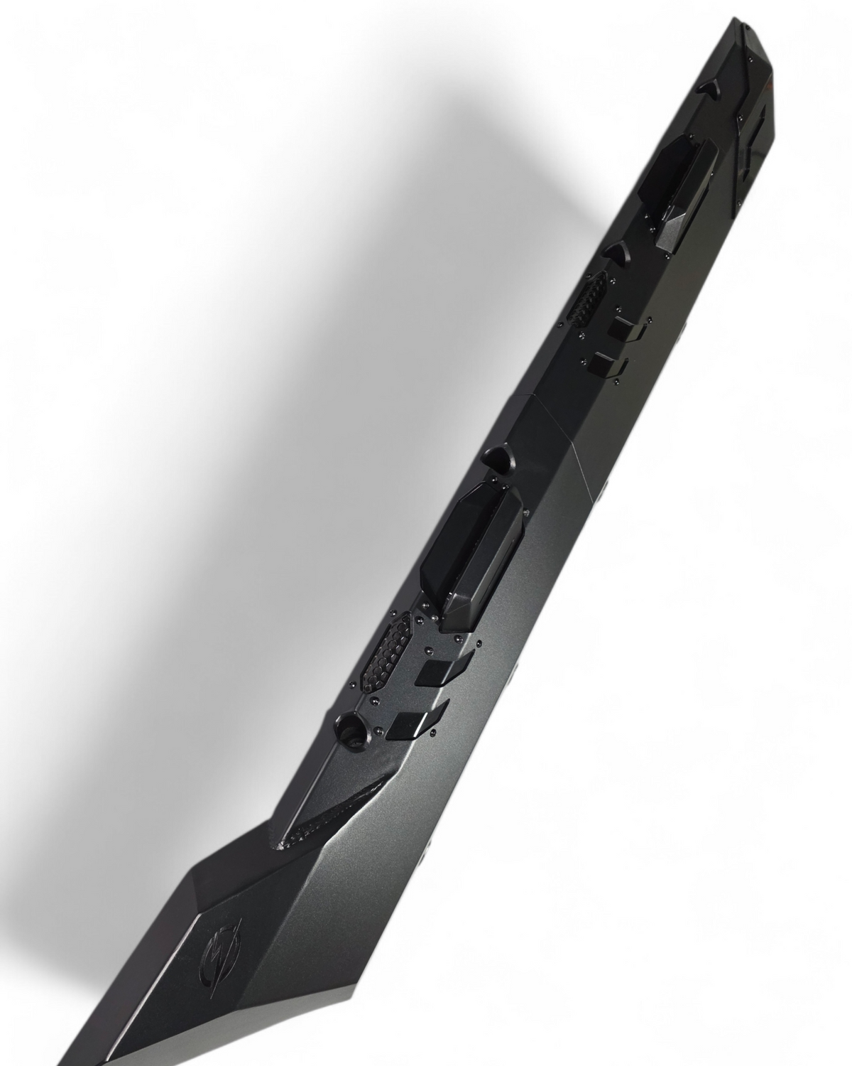 Mild steel and aluminum panel construction detail on Kawasaki Teryx H2 Volt Rock Steps