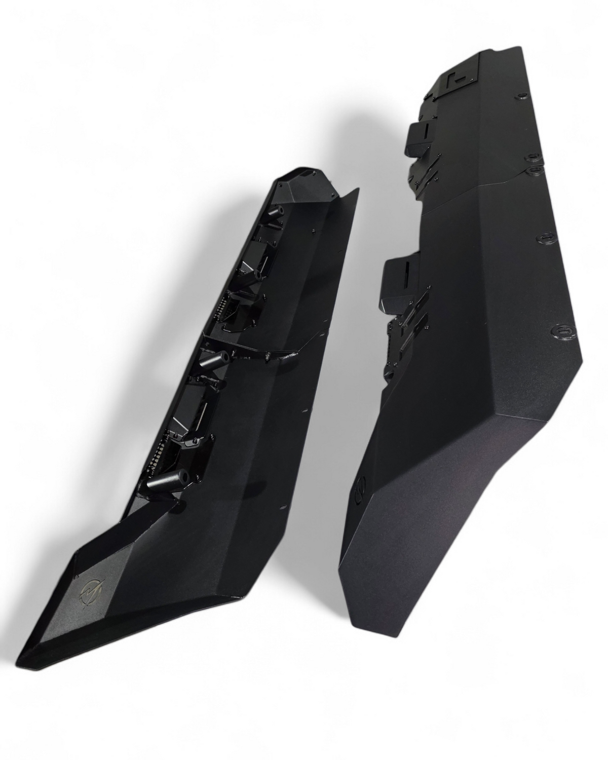 Nacho Nano rock light mounted on Kawasaki Teryx H2 Volt Rock Steps illuminating the ground