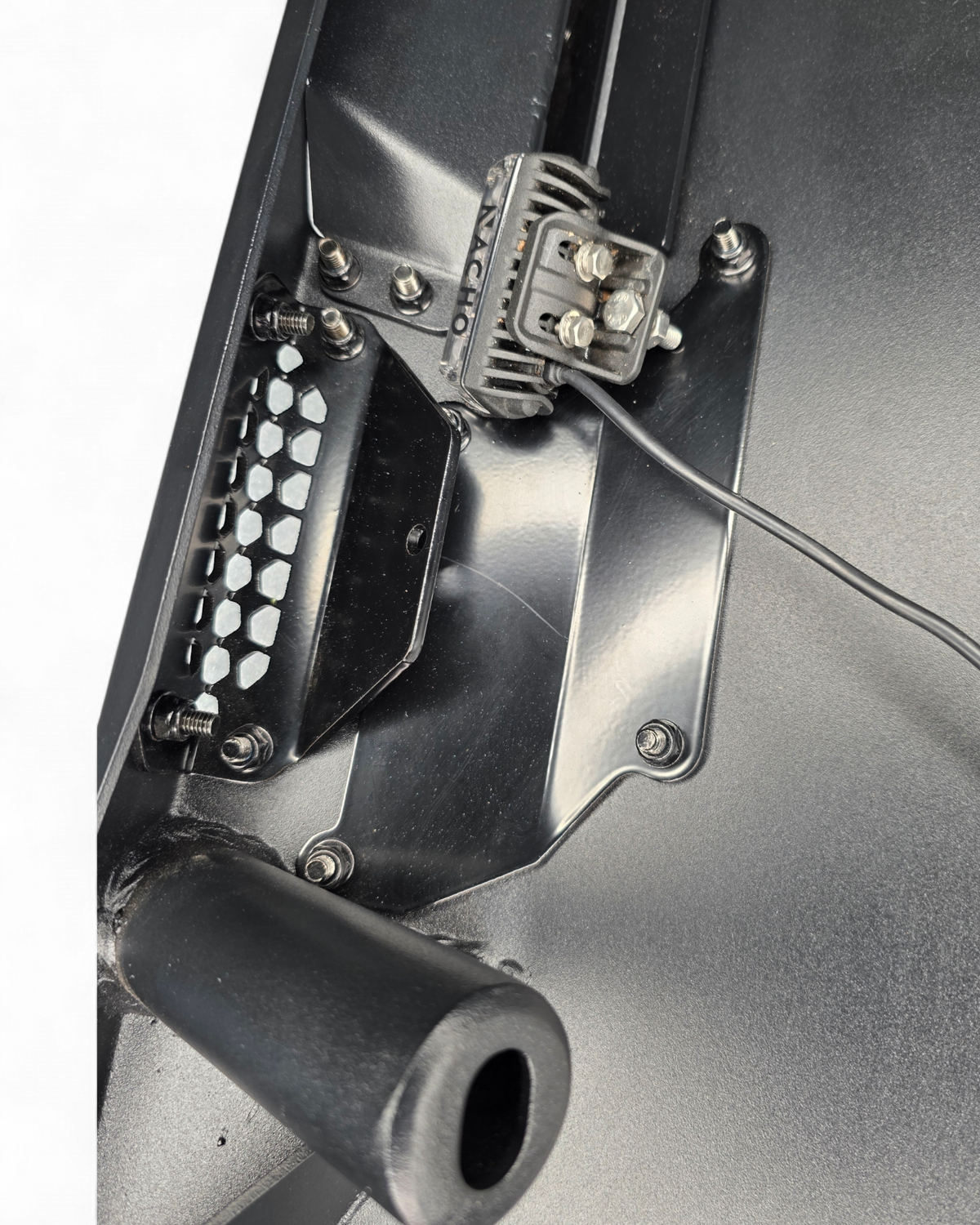 Angled view of Kawasaki Teryx H2 Volt Rock Steps showing step depth and profile