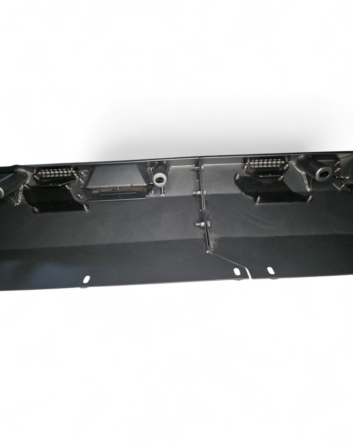 Satin black aluminum accent panel detail on Kawasaki Teryx H2 Volt Rock Steps