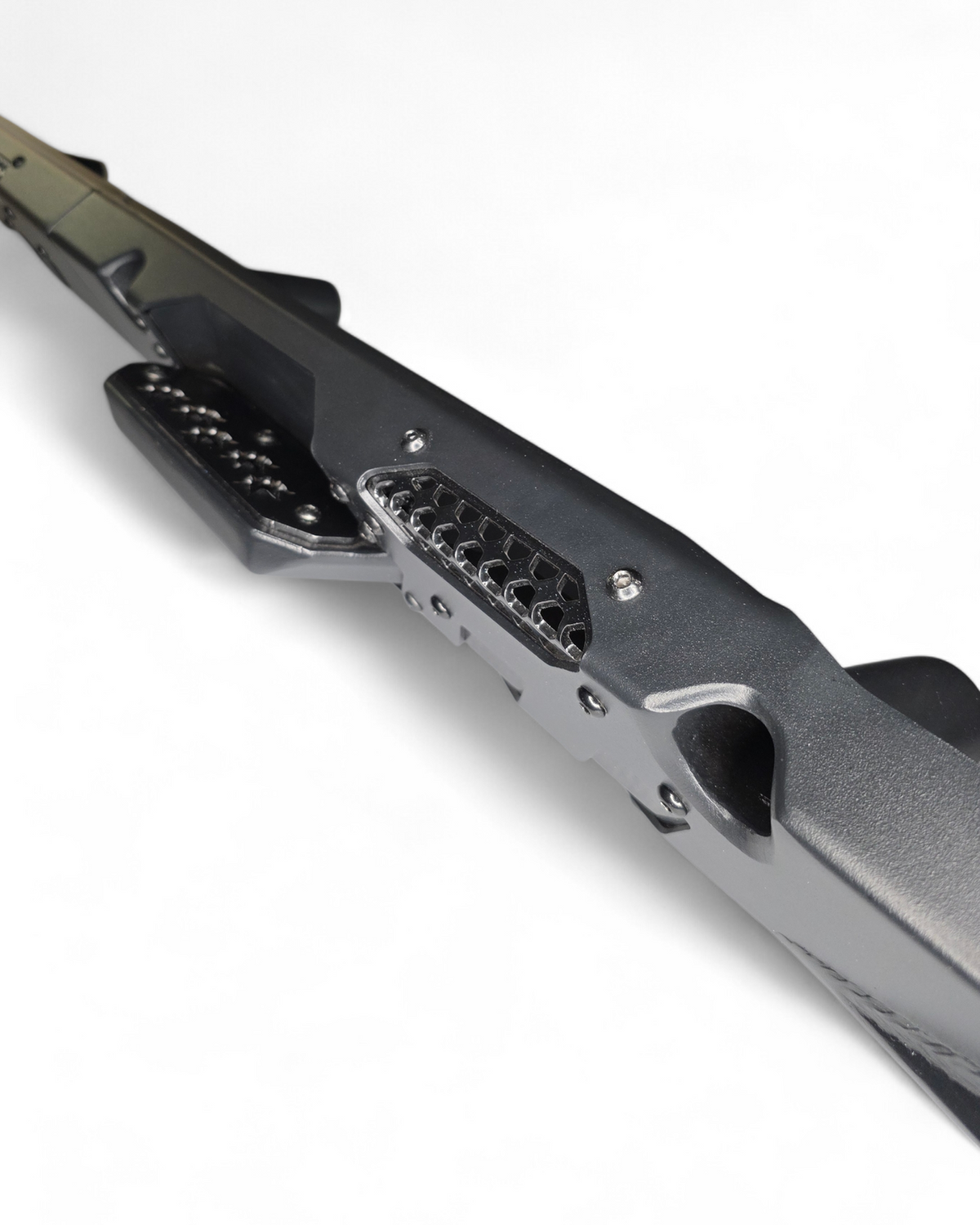 Underside view of Kawasaki Teryx H2 Volt Rock Steps showing skid plate extension