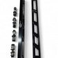 Rear Sway Bar Links in anodized black for 2024+ Can-Am Maverick R showing 6061 CNC billet aluminum construction