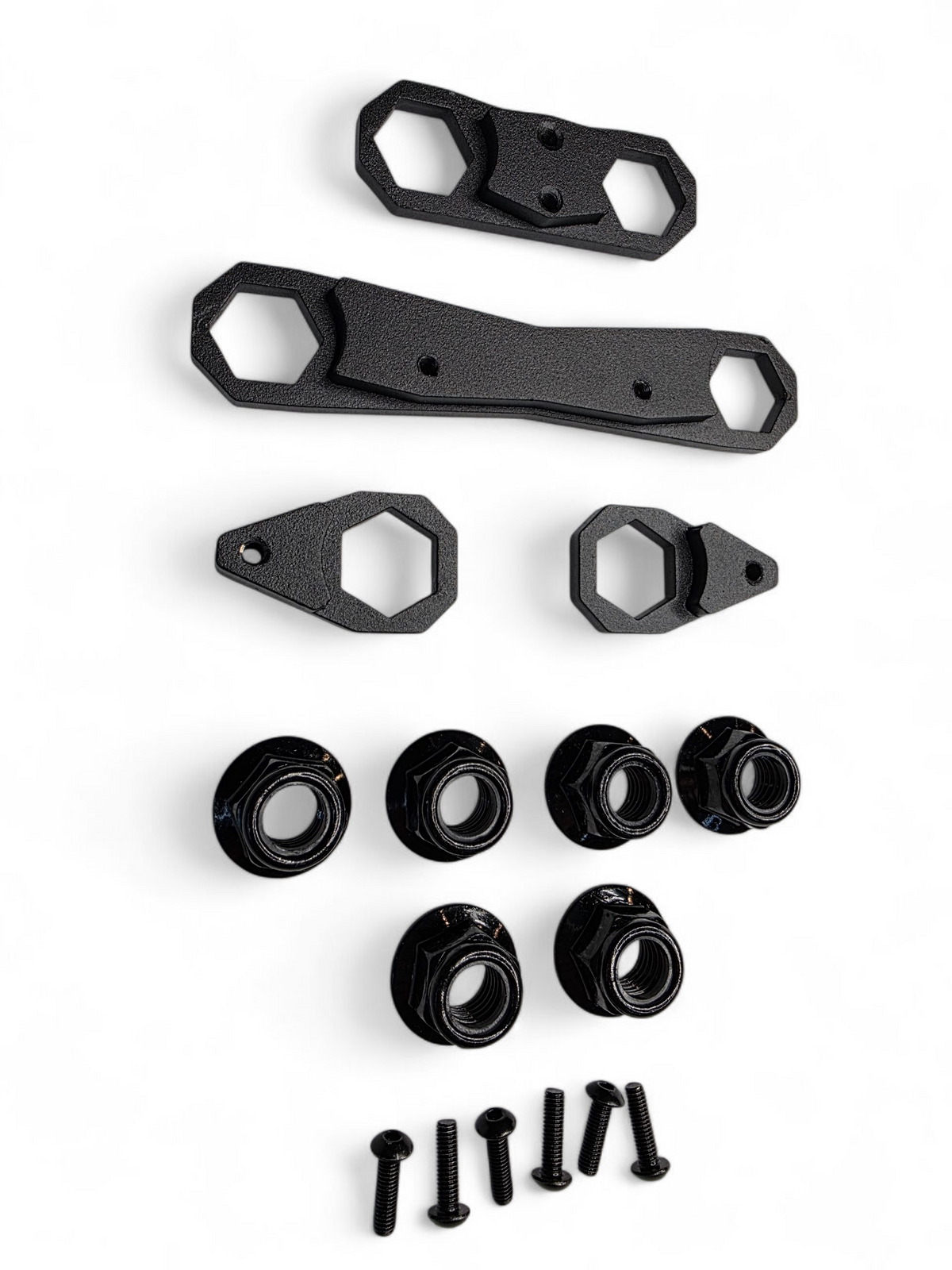 Stainless steel bolts and Nylock nuts included with the Can-Am Maverick R nut plate kit