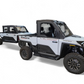Hammer black powder coat and satin panel finish on Polaris Ranger XD 1500 rock sliders