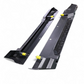 Two-tone hammer black and satin finish on Polaris Ranger XD 1500 2-seat rock sliders