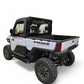 Steel rock guard construction detail on Polaris Ranger XD 1500 side steps