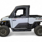Side profile of 2-seat Polaris Ranger XD 1500 with rock sliders installed