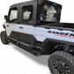 Steel rock guard construction detail on Polaris Ranger XD 1500 side steps
