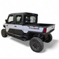 Side profile of 4-seat Polaris Ranger XD 1500 with rock sliders installed