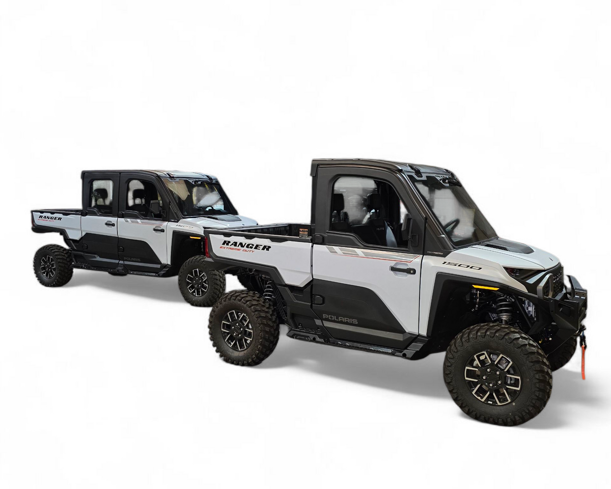 Body-line contour fit of the rock sliders on Polaris Ranger XD 1500