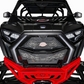 Billet aluminum badge detail on Polaris RZR Volt front grille