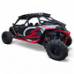 Driver side view of roof rack installed on Polaris RZR Pro R 4 seat