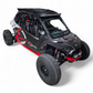 Front light bar mount on Polaris RZR Pro R roof rack