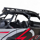 Rear view of Polaris RZR Pro R roof rack showing chase bar mount position