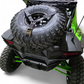 Direct rear view of Kawasaki Teryx H2 Volt Baja spare tire rack