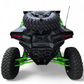 Volt Baja Tire Rack installed on 2026 Kawasaki Teryx H2 carrying a spare tire in hammer black finish