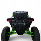 Side profile of Kawasaki Teryx H2 Baja tire rack showing rack position