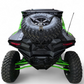 Kawasaki Teryx H2 Baja tire rack opened on gas struts for spare access