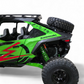 Bolt-on mounting detail on Kawasaki Teryx H2 Baja tire rack