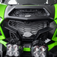 Camera mount detail on Kawasaki Teryx H2 Volt front grille retaining the factory Kawasaki camera