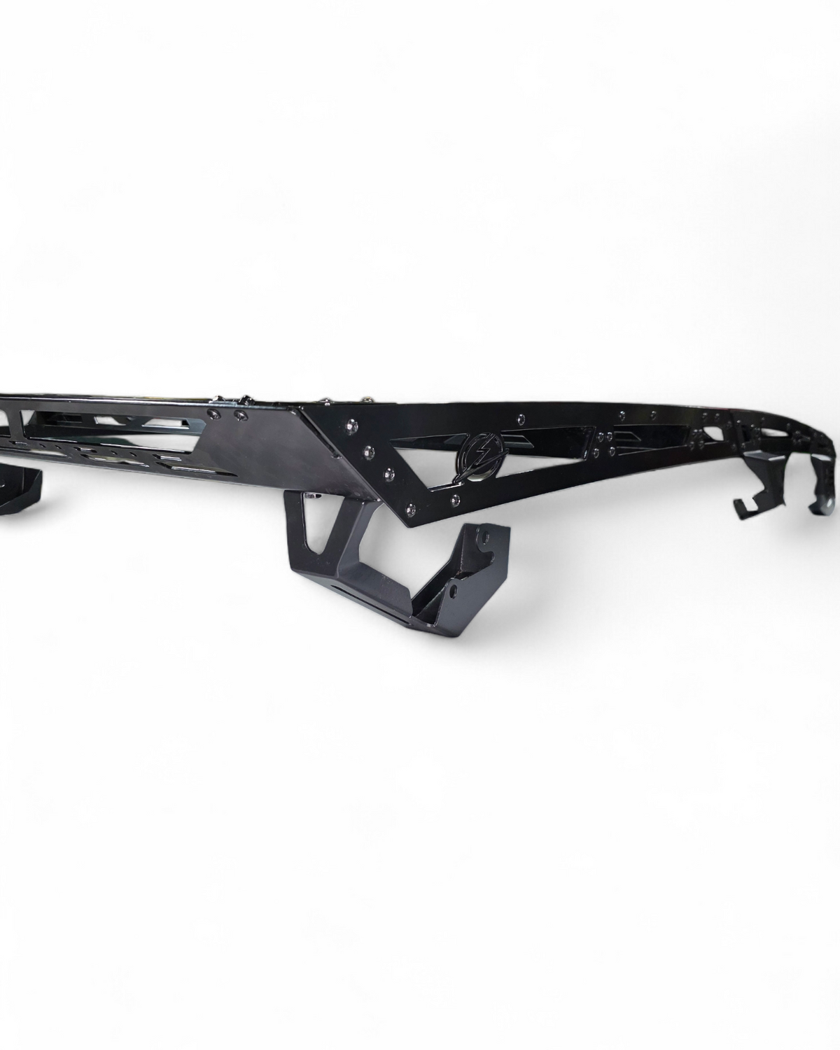Driver side view of roof rack installed on Kawasaki Teryx H2