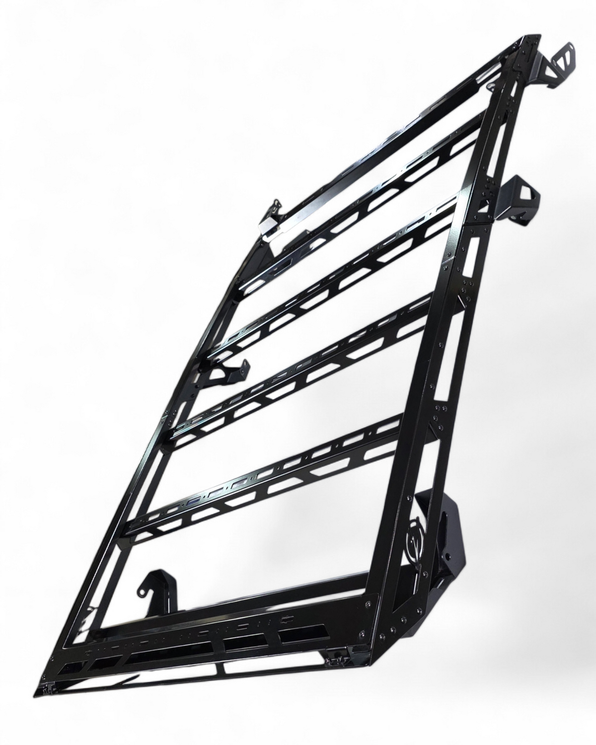 Light bar installed on front mount of Kawasaki Teryx H2 roof rack