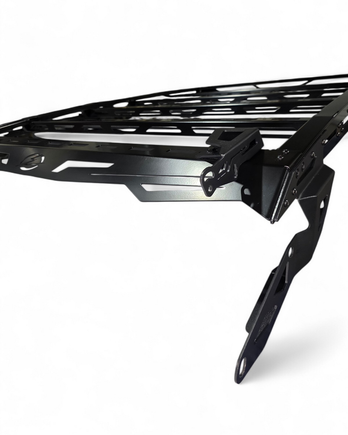 Kawasaki Teryx H2 roof rack shown loaded with gear on the E-Track platform