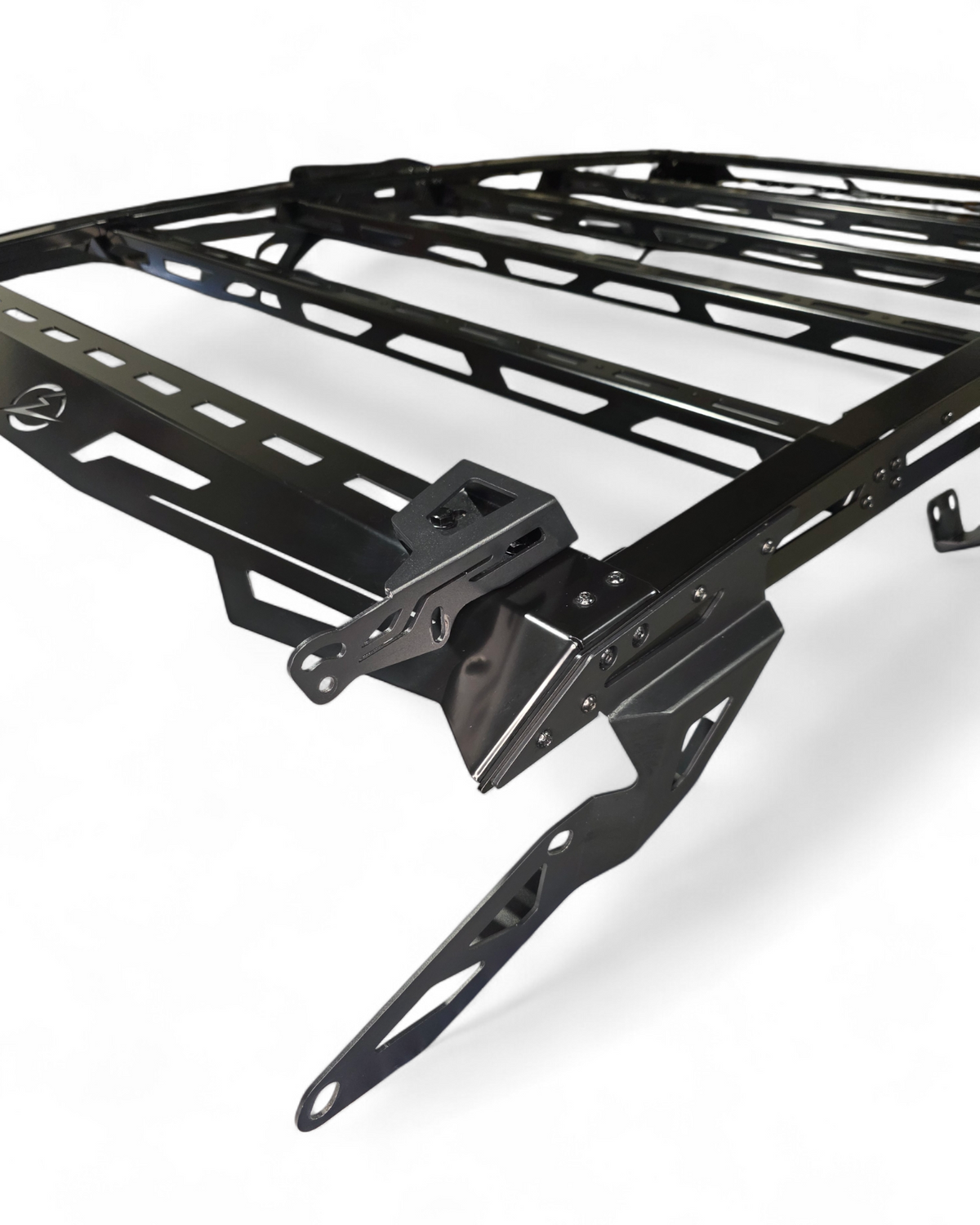 Rear view of Kawasaki Teryx H2 roof rack showing chase bar mount position