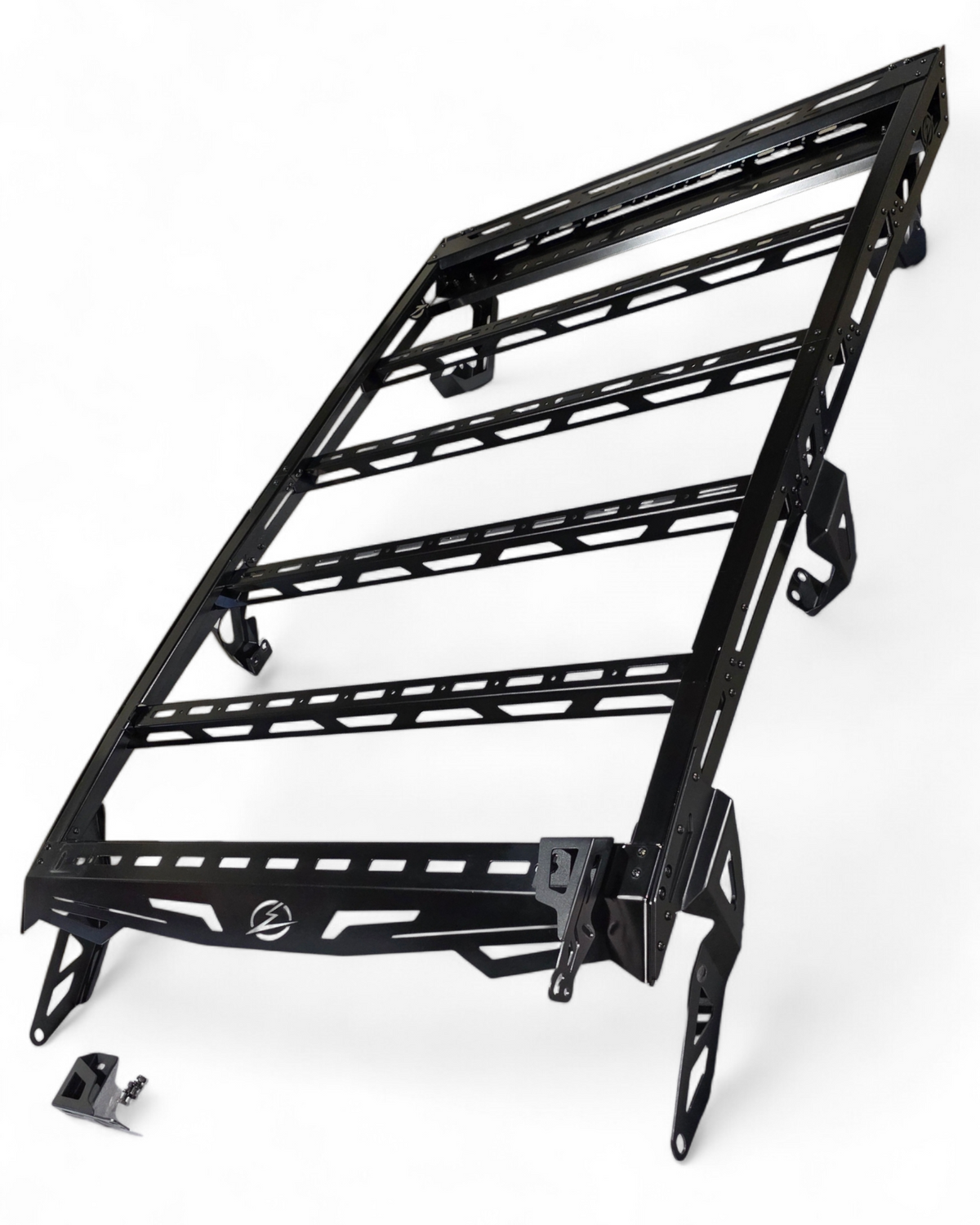 Lightweight aluminum construction detail on Kawasaki Teryx H2 roof rack