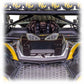 ABS hood scoop kit with aluminum brackets and trim, bolt-on install for Maverick R