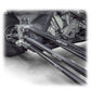 DRT Can-Am Maverick X3 2017+ Billet Aluminum 3-PC Radius Rod Plate Kit Full rear view from an angle