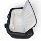 EOD soft cooler bag shown open displaying interior capacity