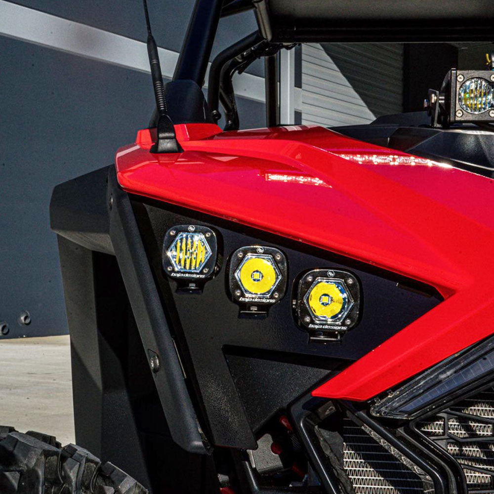 S1 Triple LED/Laser Headlight Kit - Polaris Pro R / Turbo R / Pro XP