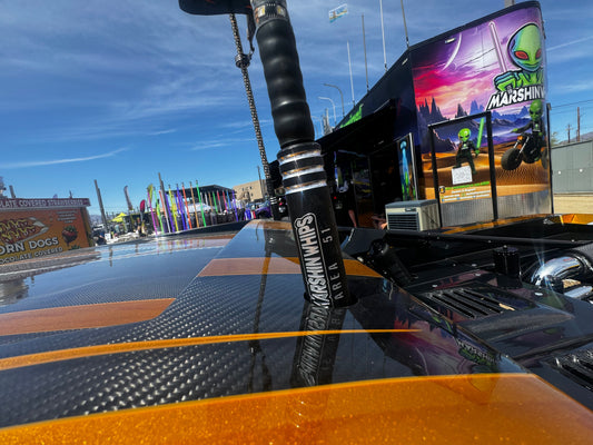 Marshin Whips Area 51 Custom LED Whips | Carbon Fiber Pair