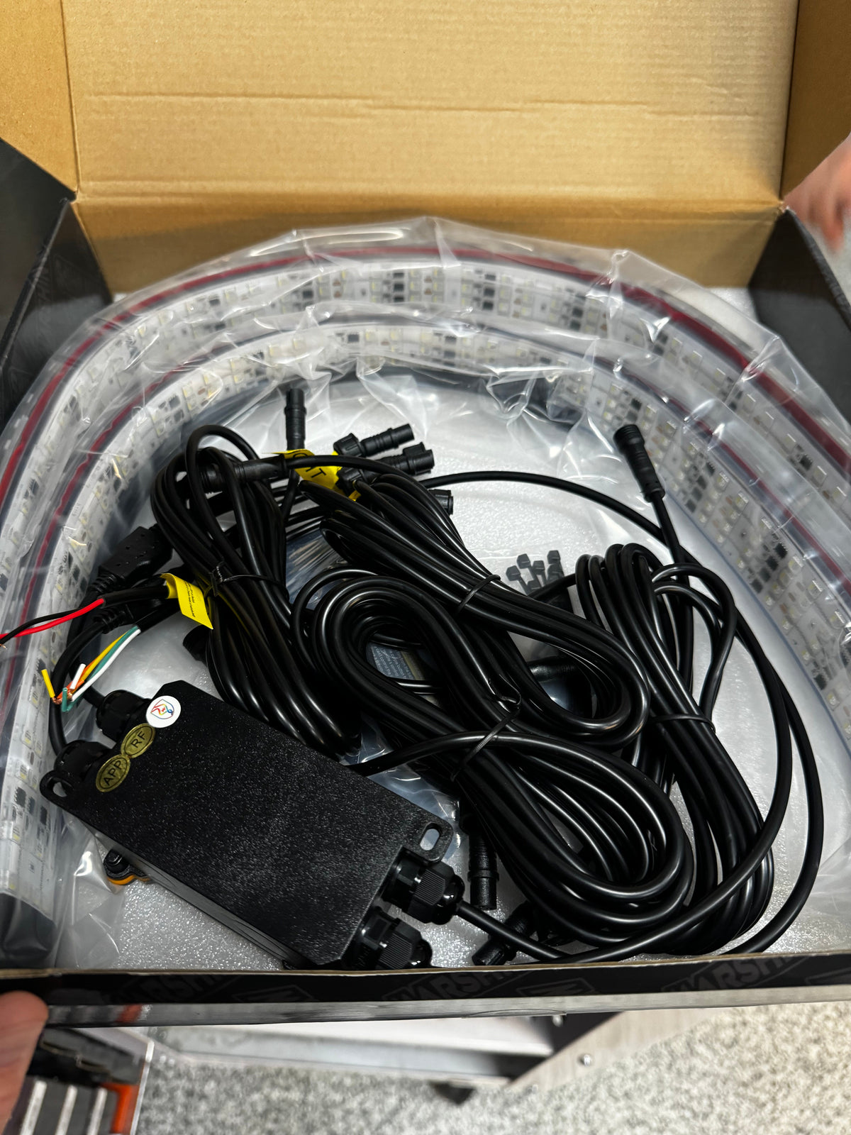 Marshin Whips White Backing RGBW LED Portal Lights | Waterproof Kit
