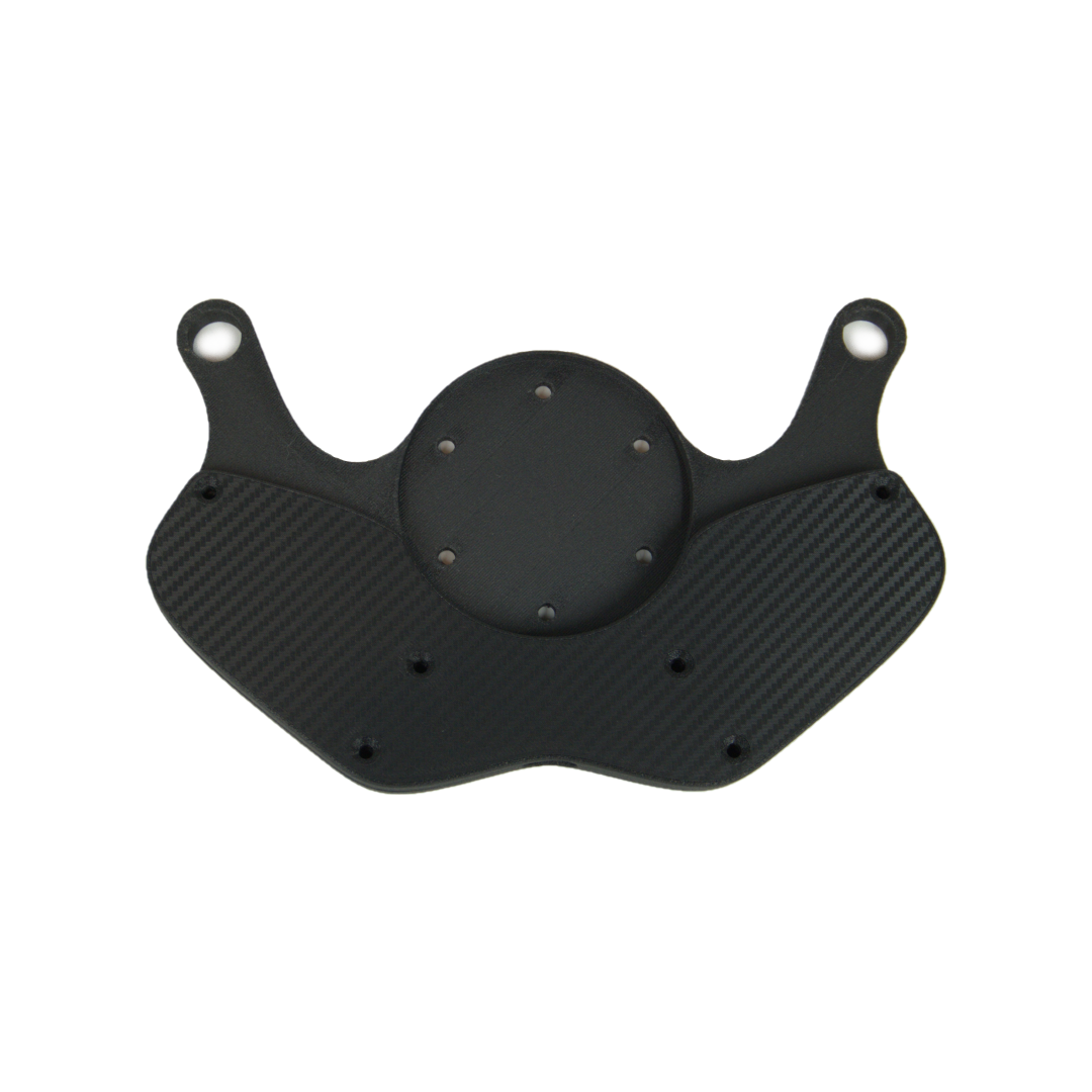 RLB Adapt IQ carbon fiber steering button mount plate for Kawasaki KRX H2 UTV models