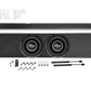 UTV Stereo dual 10 inch subwoofer enclosure with mounting bracket and hardware kit