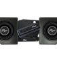 UTV Stereo subwoofer and amplifier kit with two speakers and mounting hardware