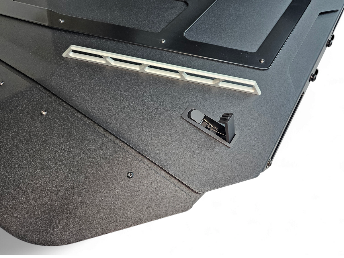 View of the Latch Design  Can-am Maverick R Volt Baja Box