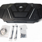 Multiple latch design on Volt Baja Box for 2024 Can-Am Maverick R showing secure closure hardware that keeps compartments locked