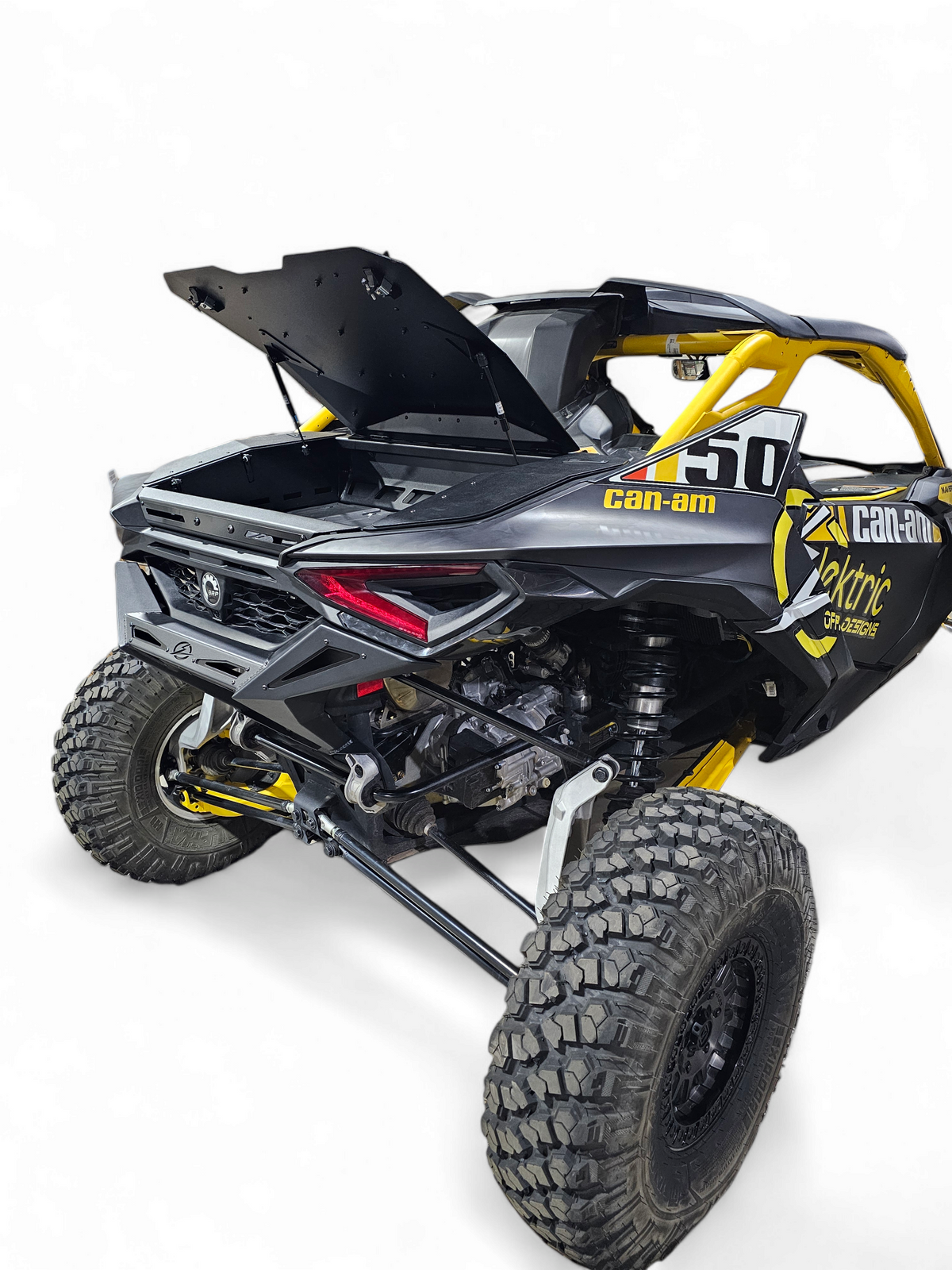 2024 Can-Am Maverick R fitted with storage on the back
