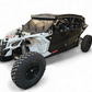 Billet aluminum badge detail on Can-Am X3 EOD Volt door