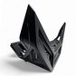 Wire management channel detail on black anodized Can-Am Maverick X3 billet front winch bumper for clean light wiring