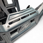 Hidden steel winch mount detail on Can-Am Maverick X3 billet front bumper showing frame-attached construction