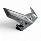 Dual universal light mount detail on Can-Am Maverick X3 clear anodized billet front winch bumper