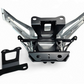 Wire management channel detail on Can-Am Maverick X3 billet front winch bumper for clean light wiring