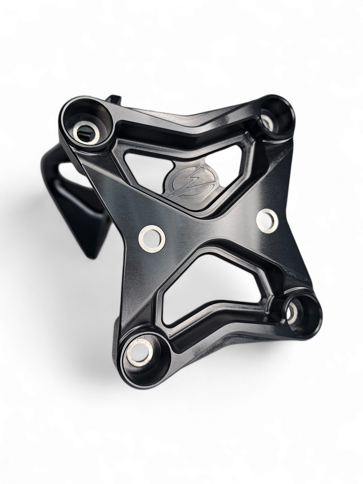 6-bolt mounting pattern detail on Can-Am Maverick X3 XL radius rod plate
