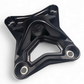 6-Bolt XL Radius Rod Plate in black anodized finish for 2017-2026 Can-Am Maverick X3 showing 6061 billet aluminum